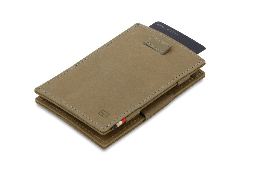 Portefeuille Magique RFID Cuir Pochettes Cartes Vintage - Garzini - Gris