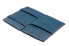 Portefeuille Magique RFID Cuir Pochettes Cartes Nappa - Garzini - Bleu - 3