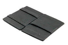 Portefeuille Magique RFID Cuir Pochettes Cartes Nappa - Garzini - Noir - 3