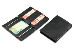 Portefeuille Magique RFID Cuir Pochettes Cartes Nappa - Garzini - Noir - 5