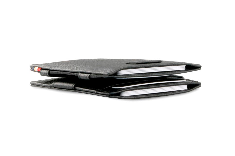 Portefeuille Magique RFID Cuir Pochettes Cartes Nappa - Garzini - Noir - 6