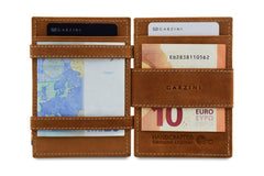 Porte-monnaie Magique RFID Cuir Plus - Garzini - Cognac