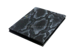 Portefeuille Magique Fin PU Cuir Serpent - Noir