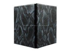 Portefeuille Magique Fin PU Cuir Serpent - Noir